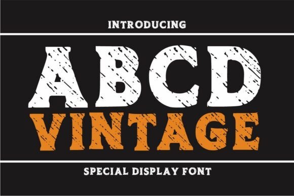 Abcd Vintage: A Timeless Display Font for Handmade Brands