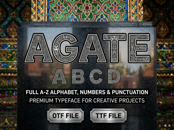 Agate: A Monumental Display Font for Digital Branding