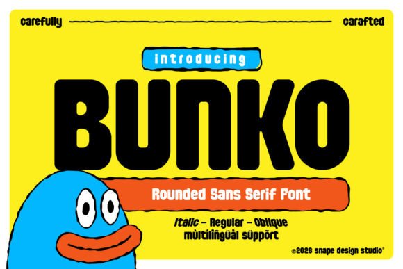 Bunko: A Display Font That Feels Like a Warm Hello