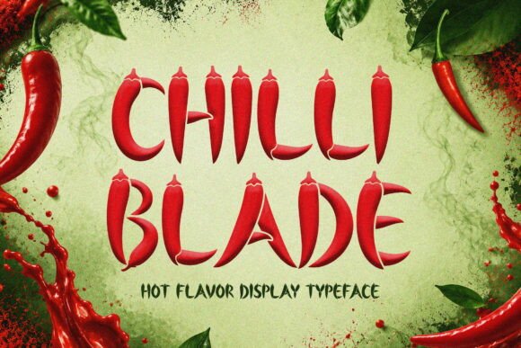 Chilli Blade: A Bold Display Font for Fiery Brand Identities