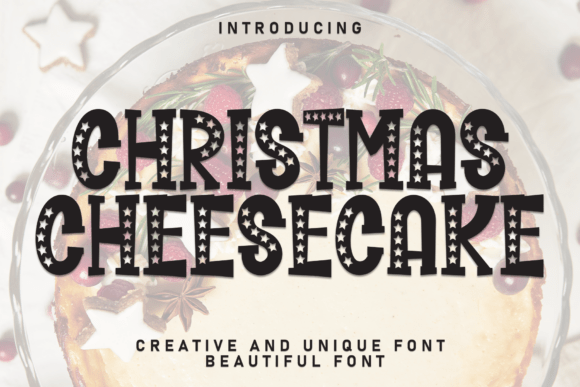 Christmas Cheesecake: A Festive Display Font That Elevates Small Business Branding