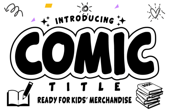 Comic Title: A Bold, Fun Display Font for Small Business Branding