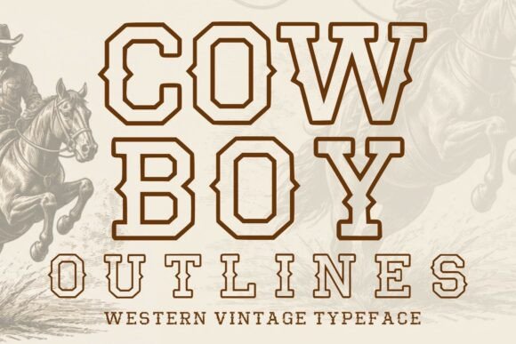 Cowboy Outlines: A Display Font That Builds Brand Trust