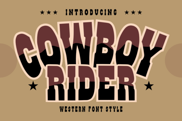 Cowboy Rider: A Display Font That Brings Western Charm to Real Business Branding