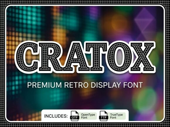 Cratox: A Pixel-Powered Display Typeface for Scroll-Stopping Campaigns