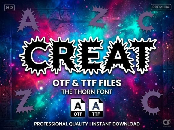 Creat: A High-Definition Display Font for Digital Impact
