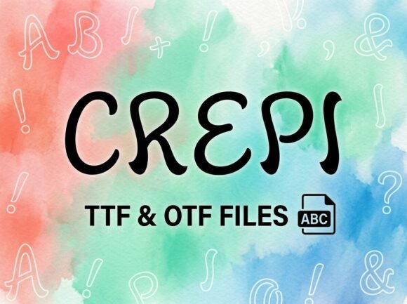Crepi: A Playful Display Font for Joyful Digital Branding