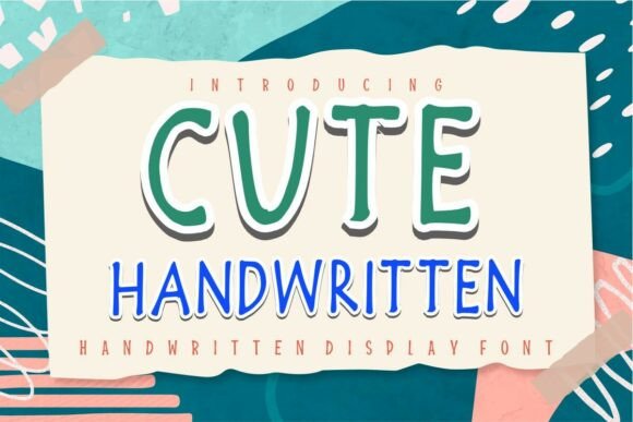 Cute Handwritten: A Playful Display Font That Builds Brand Warmth