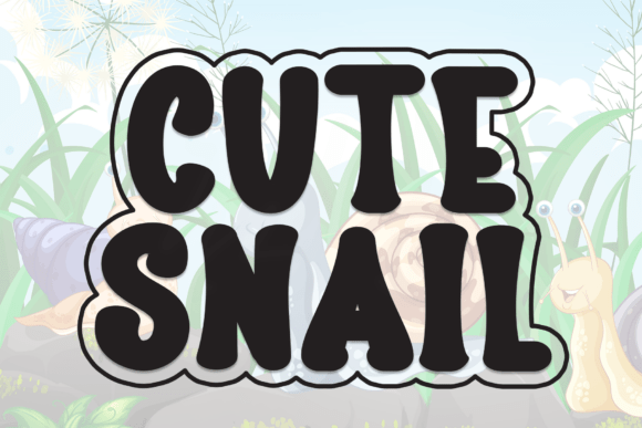 Cute Snail: A Display Font That Feels Like a Gentle Pause