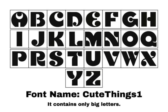 Cutethings1: A Playful Display Font for Handmade Brands