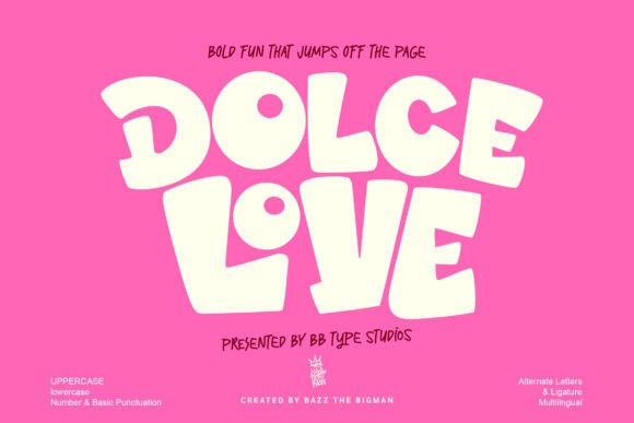 Dolce Love Display Font for Handmade Creators
