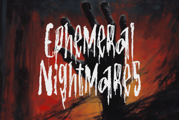 Ephemeral Nightmares: A Horror Display Font That Commands Attention