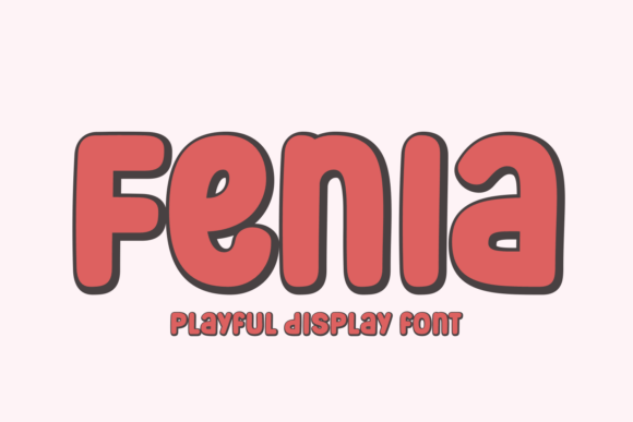 Fenia Font: A Bold, Friendly Display Typeface for Small Businesses