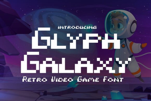 Glyph Galaxy: A Retro Pixel Font That Elevates Small Business Branding