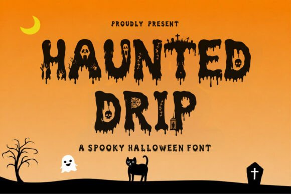 Haunted Drip: A Spooky Display Font That Actually Works
