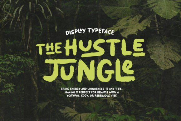 Hustle Jungle: A Display Typeface That Cuts Through the Feed
