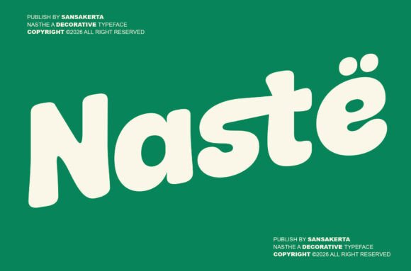 Naste: A Playful, Retro-Inspired Display Typeface for Thoughtful Design