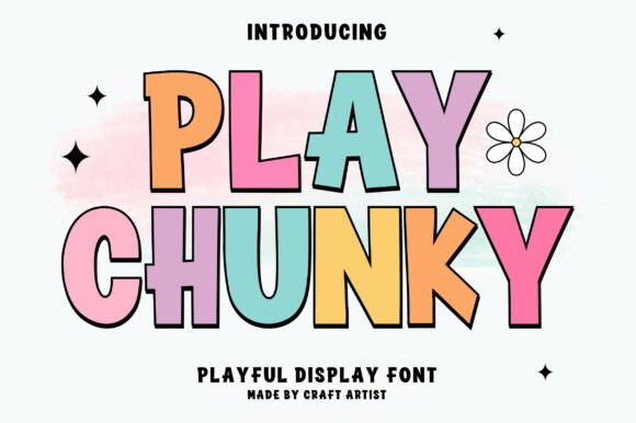 Play Chunky: A Friendly, Bold Display Font for Small Business Branding