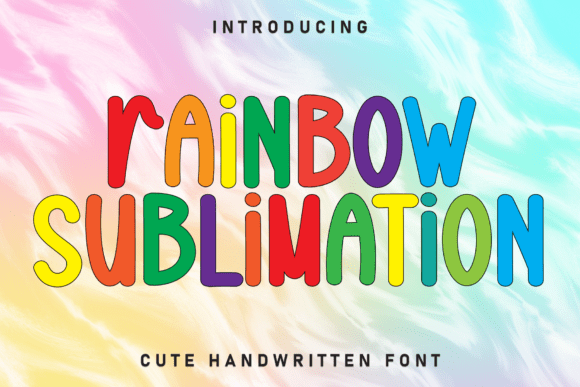 Rainbow Sublimation: A Display Font That Lifts Editorial Mood