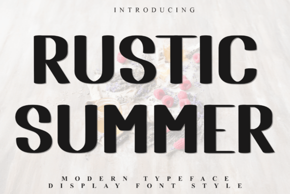Rustic Summer: A Festive Display Font Review