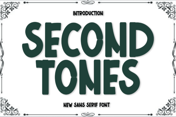 Second Tones: A Festive Display Typeface for Digital Branding