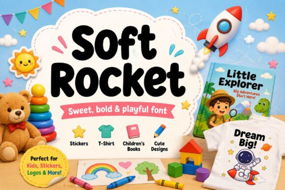 Soft Rocket: A Display Font That Lands Gently