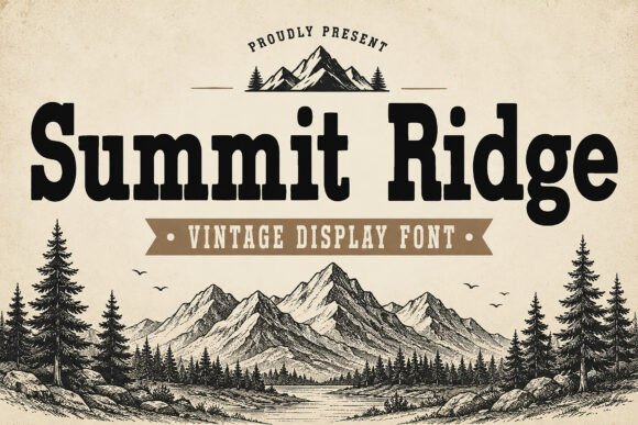 Summit Ridge: A Display Font That Elevates Your Brand