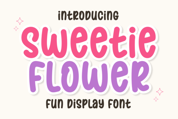 Sweetie Flower Display Font for Handmade Creators