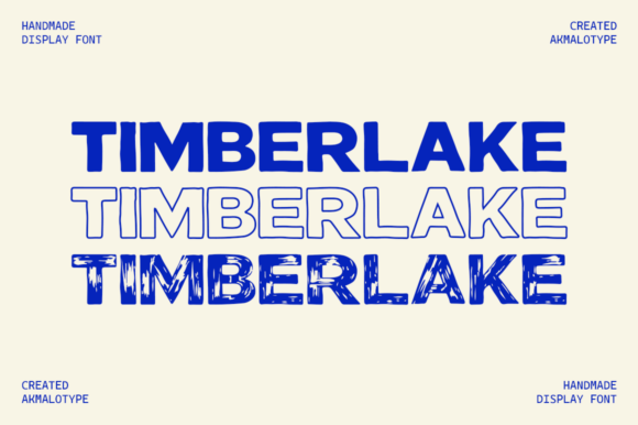 Timberlake Display Typeface for Handmade Brands