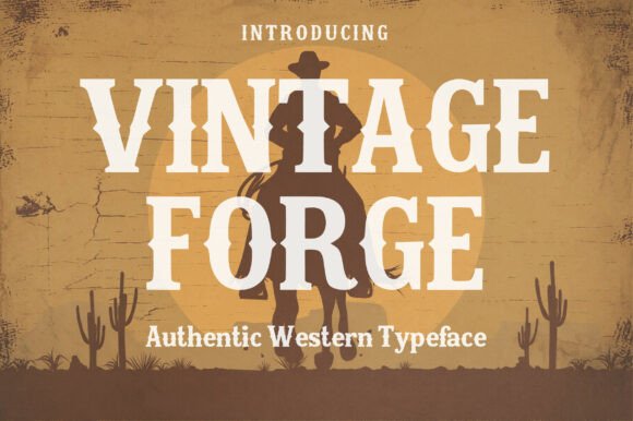 Vintage Forge: A Western Display Typeface with Quiet Confidence